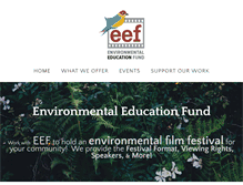 Tablet Screenshot of environmentaleducationfund.org